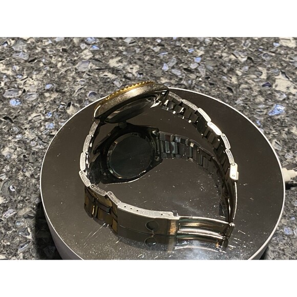 Jules Jurgensen Watch Sea Diver 7371 Two Tone Screw-Down Crown Water Resistant - Picture 6 of 12